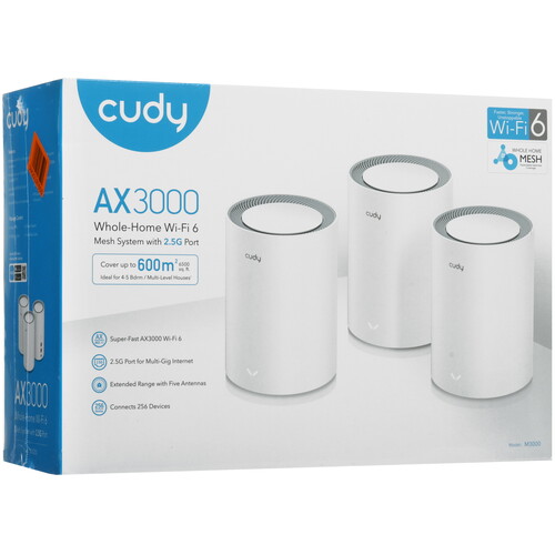 Купить MESH-комплект Cudy M3000 (3-Pack)  9095831. Характеристики, отзывы и цены в Донецке