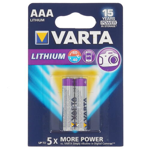 Купить Батарейка Varta Lithium AAA / AAA (LR03/FR03)  5087600. Характеристики, отзывы и цены в Донецке