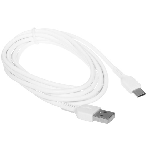 Купить Кабель круглый Hoco USB Type-C - USB 2.0 Type-A белый 2 м  5459946. Характеристики, отзывы и цены в Донецке