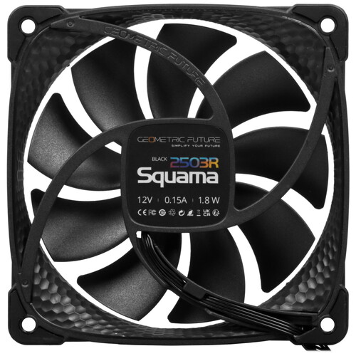 Купить Реверсный вентилятор Geometric Future Squama 2503RB Single Pack [1F2503R112001] черный  5615609. Характеристики, отзывы и цены в Донецке