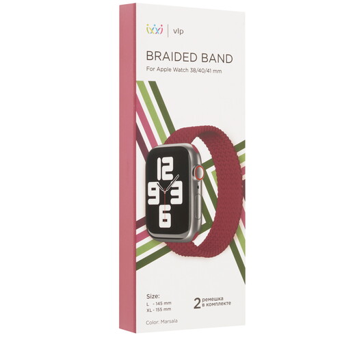 Купить Ремешок VLP для Apple Watch 38/ 40/ 41mm бордовый  9263182. Характеристики, отзывы и цены в Донецке
