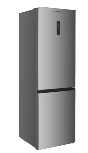 Купить Холодильник с морозильником   Harper RH5559B серебристый  9197174. Характеристики, отзывы и цены в Донецке