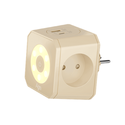 Купить Разветвитель AGNI TP-WJ2U3E-L-ivory бежевый  9354092. Характеристики, отзывы и цены в Донецке
