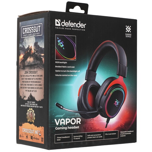 Купить Проводные наушники Defender Vapor черный 2025  5616121. Характеристики, отзывы и цены в Донецке