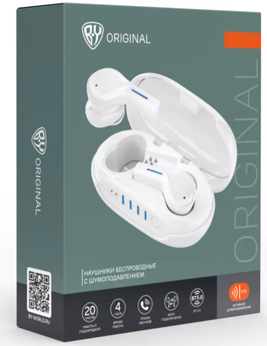 Купить Наушники TWS BY 410-206 белый  9938736. Характеристики, отзывы и цены в Донецке