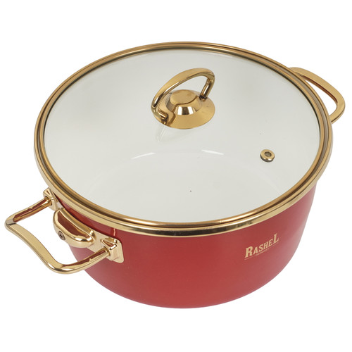 Купить Кастрюля Rashel Grand R0120 2.6 л 20 см красный  9321040. Характеристики, отзывы и цены в Донецке