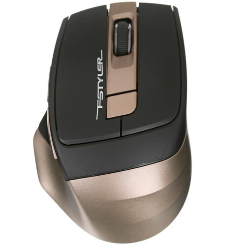 Купить Мышь беспроводная A4Tech Fstyler FG35  золотистый  8164174. Характеристики, отзывы и цены в Донецке