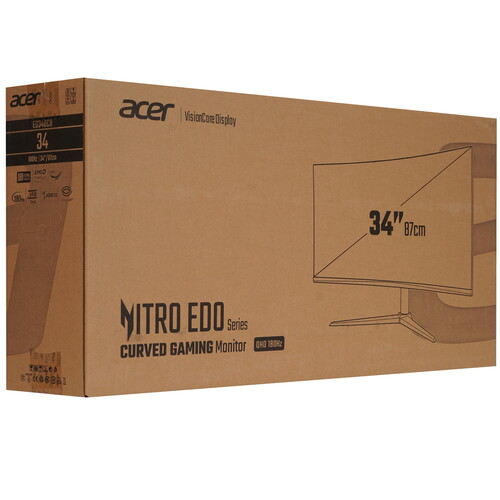 Купить 34" Монитор Acer ED340CUS3bmiipx черный  5624566. Характеристики, отзывы и цены в Донецке