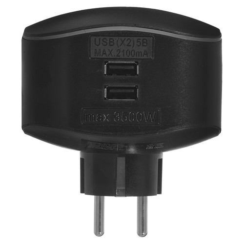 Купить Разветвитель ЭРА SP-3e-USB-BLACK черный  5400641. Характеристики, отзывы и цены в Донецке