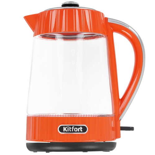 Купить Электрочайник Kitfort КТ-6709 красный  9212785. Характеристики, отзывы и цены в Донецке