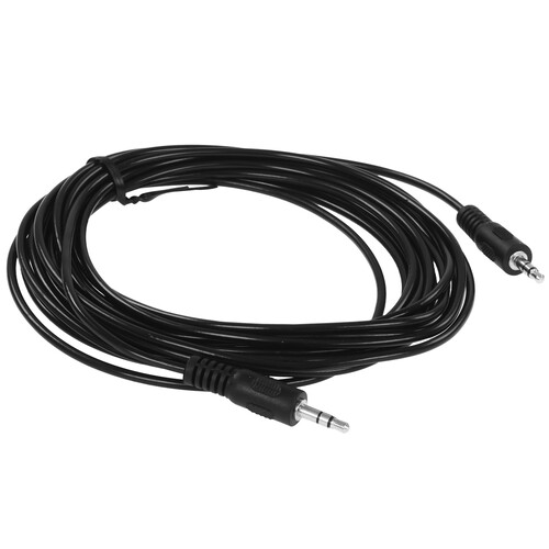 Купить Кабель   Сигнал jack 3.5 мм - jack 3.5 мм черный  5480118. Характеристики, отзывы и цены в Донецке