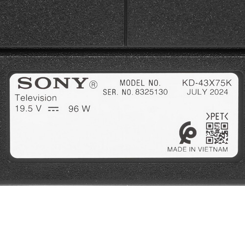 Купить 43" (108 см) Телевизор Sony KD-43X75K черный  5608175. Характеристики, отзывы и цены в Донецке