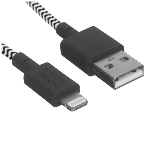 Купить Кабель круглый Native Union Lightning 8-pin MFI - USB 2.0 Type-A серый 1.2 м  5466056. Характеристики, отзывы и цены в Донецке
