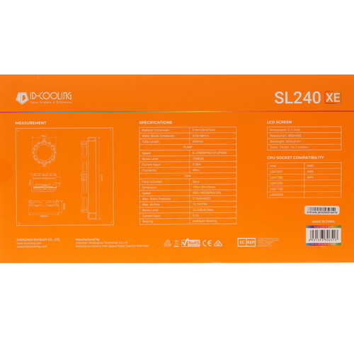 Купить Система охлаждения ID-COOLING SL240 XE  белая  5447543. Характеристики, отзывы и цены в Донецке