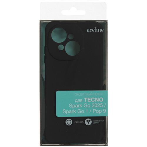 Купить Накладка  Aceline Fresh для Tecno POP 9/ SPARK GO 1/ GO 2025 черный  5487870. Характеристики, отзывы и цены в Донецке