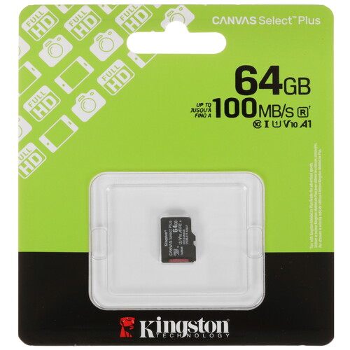 Купить Карта памяти Kingston microSDXC 64 ГБ  5634465. Характеристики, отзывы и цены в Донецке