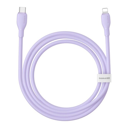 Купить Кабель круглый Baseus Lightning 8-pin - USB Type-C фиолетовый 1.5 м  5627476. Характеристики, отзывы и цены в Донецке