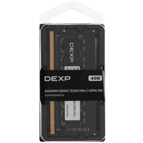 Купить Оперативная память SODIMM DEXP [DEXP4GD4SD32] 4 ГБ  5437507. Характеристики, отзывы и цены в Донецке
