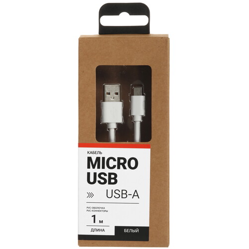 Купить Кабель круглый Aceline micro USB - USB 2.0 Type-A белый 1 м  9086540. Характеристики, отзывы и цены в Донецке