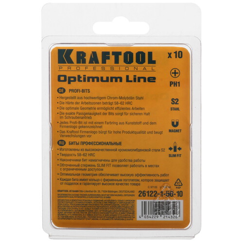 Купить Набор бит KRAFTOOL 26122-1-50-10  9108173. Характеристики, отзывы и цены в Донецке