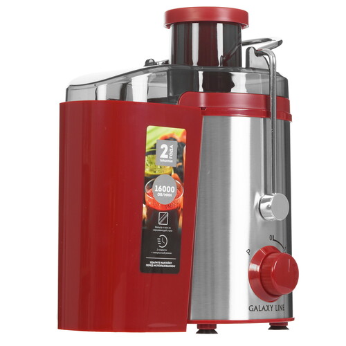 Купить Соковыжималка электрическая Galaxy Line GL0816 красный  9221583. Характеристики, отзывы и цены в Донецке