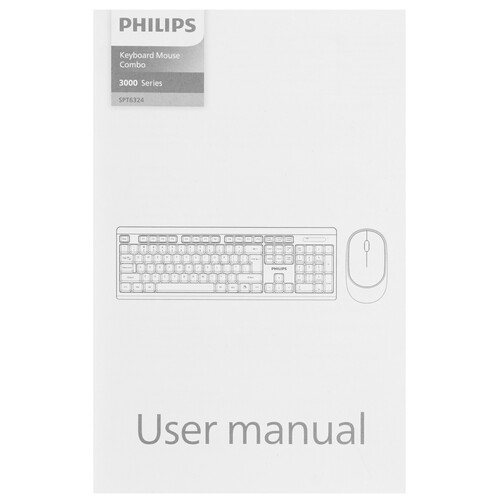 Купить Клавиатура+мышь беспроводная   Philips SPT6324 черный  9251631. Характеристики, отзывы и цены в Донецке