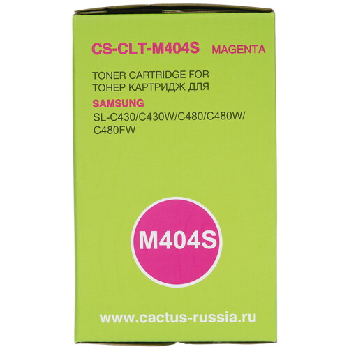 Купить Тонер-картридж лазерный Cactus CS-CLT-M404S пурпурный, с чипом  1327521. Характеристики, отзывы и цены в Донецке