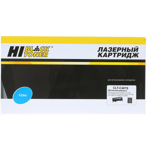 Купить Картридж лазерный Hi-Black CLT-C407S голубой  7939753. Характеристики, отзывы и цены в Донецке