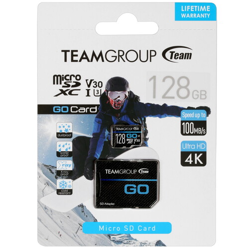 Купить Карта памяти TEAMGROUP Go microSDXC 128 ГБ  5006879. Характеристики, отзывы и цены в Донецке