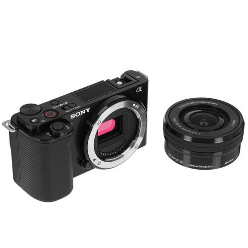 Купить Беззеркальный фотоаппарат Sony Alpha ZV-E10 Kit 16-50mm черный  5072693. Характеристики, отзывы и цены в Донецке