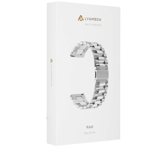 Купить Ремешок Lyambda универсальный 20 мм серебристый  9252340. Характеристики, отзывы и цены в Донецке