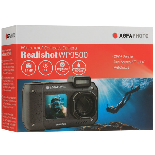 Купить Компактный фотоаппарат AgfaPhoto Realyshot WP9500 черный  5628199. Характеристики, отзывы и цены в Донецке