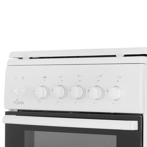 Купить Газовая плита Flama LFG 24244 W белый  9973271. Характеристики, отзывы и цены в Донецке