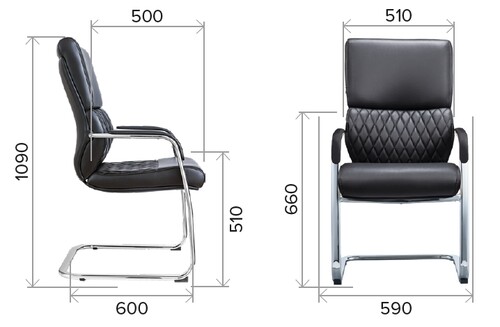 Купить Кресло офисное Everprof President CF черный  9066576. Характеристики, отзывы и цены в Донецке