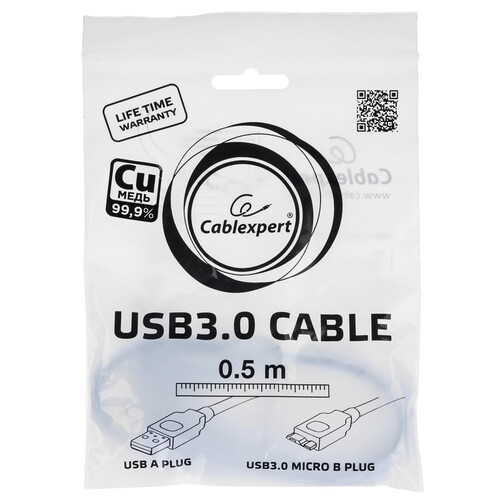 Купить Кабель Cablexpert USB 3.2 Gen 1 Type-A - micro USB-B  5485481. Характеристики, отзывы и цены в Донецке