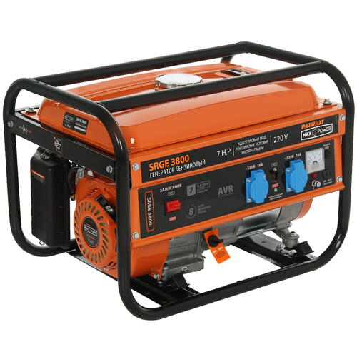 Купить Электрогенератор   бензиновый Patriot Max Power SRGE 3800  1179438. Характеристики, отзывы и цены в Донецке