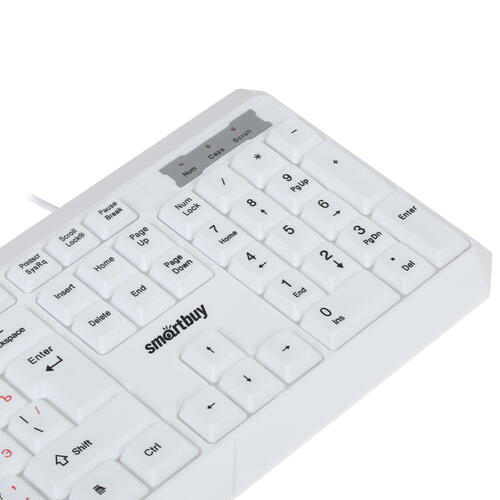 Купить Клавиатура  проводная Smartbuy SBK-333U-W  1310482. Характеристики, отзывы и цены в Донецке