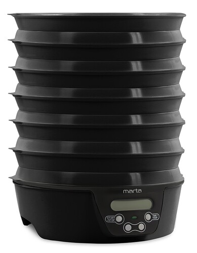 Купить Сушилка для овощей и фруктов MARTA MT-FD1888E черный  9934675. Характеристики, отзывы и цены в Донецке