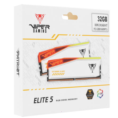 Купить Оперативная память Patriot Memory VIPER ELITE 5 RGB TUF GAMING ALLIANCE [PVER532G66C34KT] 32 ГБ  5447597. Характеристики, отзывы и цены в Донецке