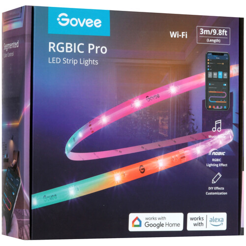 Купить Светодиодная лента Govee Wi-Fi RGBIC LED Strip Light - With Protective Coating  5488131. Характеристики, отзывы и цены в Донецке