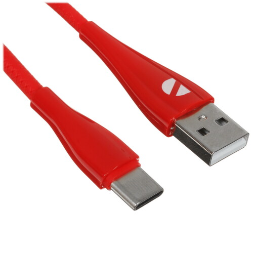 Купить Кабель круглый DEPPA USB Type-C - USB 2.0 Type-A красный 1 м  9113467. Характеристики, отзывы и цены в Донецке