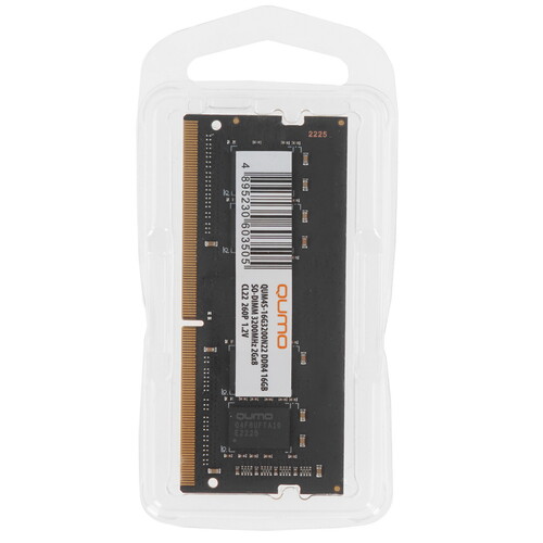 Купить Оперативная память SODIMM QUMO [QUM4S-16G3200N22] 16 ГБ  5356238. Характеристики, отзывы и цены в Донецке