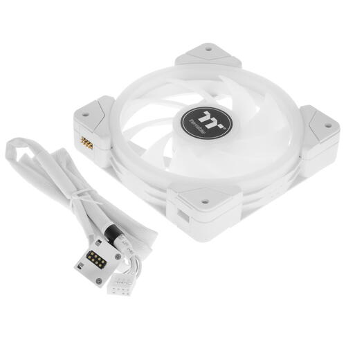 Купить Комплект вентиляторов Thermaltake SWAFAN EX12 RGB WHITE 3 Pack  5099003. Характеристики, отзывы и цены в Донецке