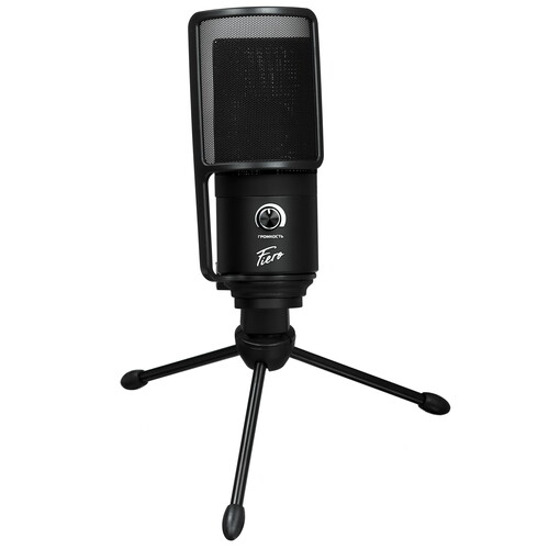 Купить Микрофон Fiero Tone черный  9072951. Характеристики, отзывы и цены в Донецке