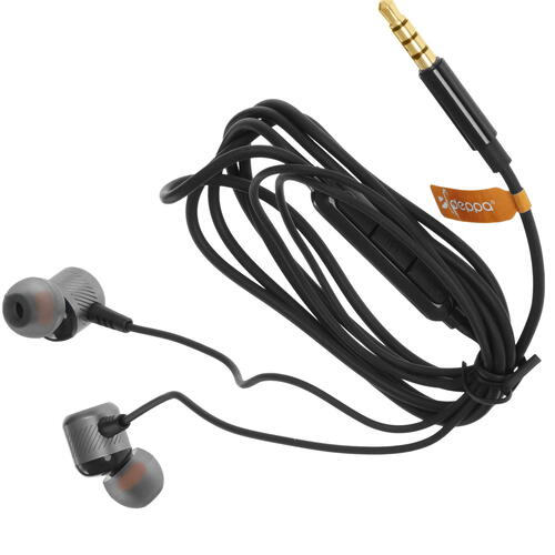 Купить Проводные наушники Deppa Stereo Alum Pro черный  9096137. Характеристики, отзывы и цены в Донецке