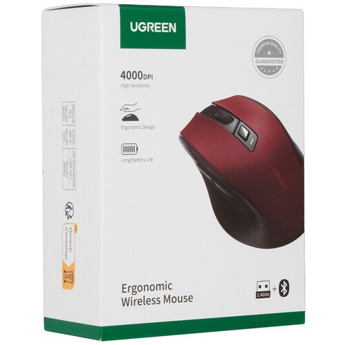 Купить Мышь беспроводная UGREEN Ergonomic Wireless Mouse  9147621. Характеристики, отзывы и цены в Донецке