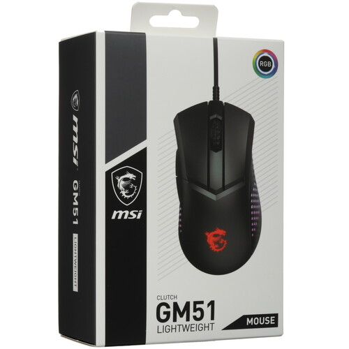 Купить Мышь проводная MSI Clutch GM51 Lightweight  5438552. Характеристики, отзывы и цены в Донецке