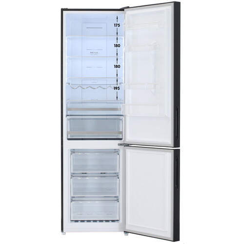 Купить Холодильник с морозильником   DEXP RF-CN350DMG/S черный  9136760. Характеристики, отзывы и цены в Донецке