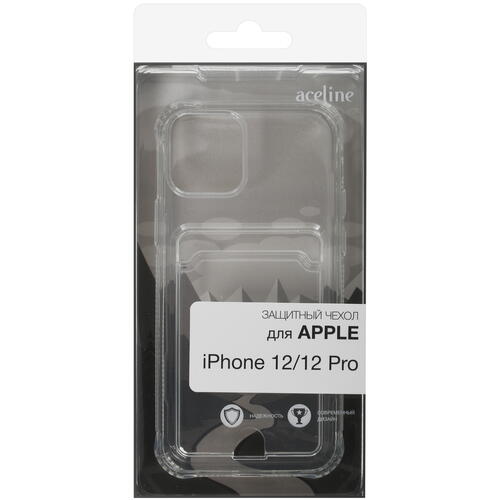 Купить Накладка  Aceline Pocket для Apple iPhone 12/ 12 Pro прозрачный  5088051. Характеристики, отзывы и цены в Донецке