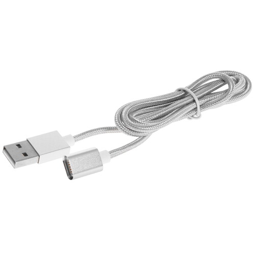 Купить Кабель магнитный USB2.0 Cablexpert AM без насадки, медь, оплетка, Mobile, 1м, серый, коробка  5485485. Характеристики, отзывы и цены в Донецке